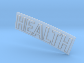 HEALTH in Clear Ultra Fine Detail Plastic