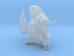 Dwarf Druid in Clear Ultra Fine Detail Plastic