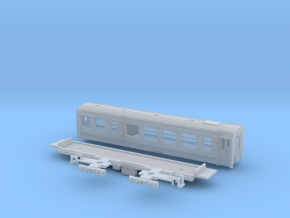 Passenger car type BD-2S in Clear Ultra Fine Detail Plastic