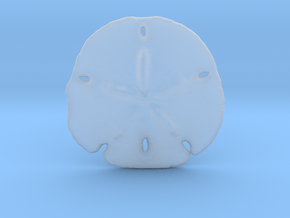 Sand Dollar Pendant in Clear Ultra Fine Detail Plastic