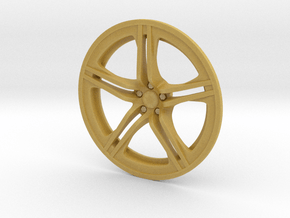  Racing Wheel Cover 01_43mm in Tan Fine Detail Plastic