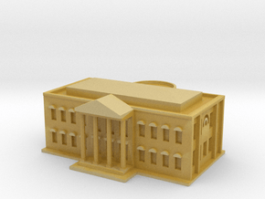 White House (1/1000 Scale Model) in Tan Fine Detail Plastic