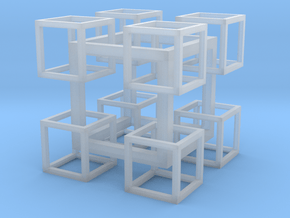 8 Cubes In 1 Cube in Clear Ultra Fine Detail Plastic
