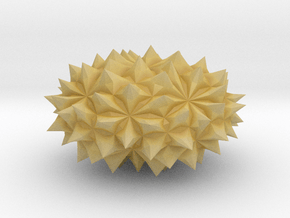 Conway Polyhedron {lmbA4} in Tan Fine Detail Plastic