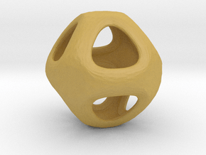 Conway Polyhedron {lseehO} in Tan Fine Detail Plastic