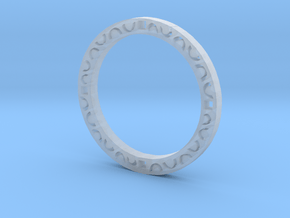 Simple bracelet in Clear Ultra Fine Detail Plastic