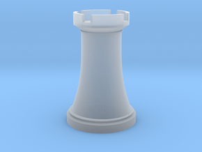 Chess Rook in Clear Ultra Fine Detail Plastic