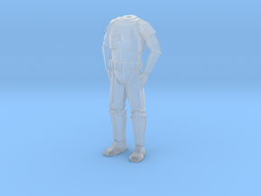 Storm Trooper Low Poly Body in Clear Ultra Fine Detail Plastic