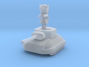 Fiura The Tank Girl Figurine #1 in Clear Ultra Fine Detail Plastic