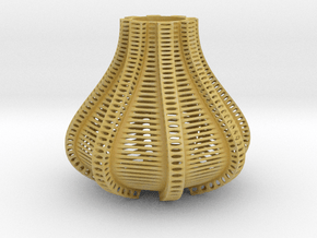 Vero Vase in Tan Fine Detail Plastic