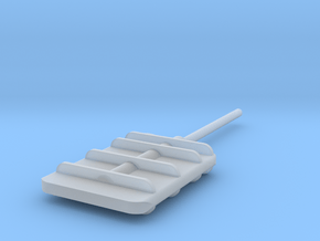 Flanking Rudder in Clear Ultra Fine Detail Plastic