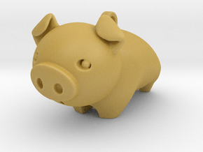 Cute Piggy in Tan Fine Detail Plastic