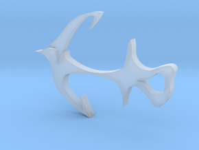 Anchor-tattoo in Clear Ultra Fine Detail Plastic