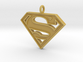 Superman Necklace in Tan Fine Detail Plastic