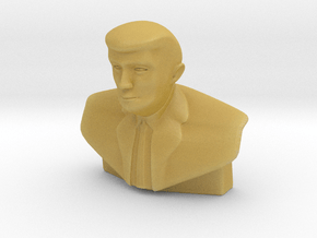 Donald Trump Statue - Tiny in Tan Fine Detail Plastic