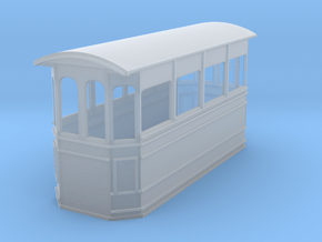 Kitson style steam tram 009 in Clear Ultra Fine Detail Plastic