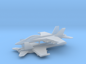 1/350 F/A-18F Super Hornet (x2) in Clear Ultra Fine Detail Plastic