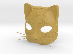 Splicer Mask Cat (Womens Size) in Tan Fine Detail Plastic