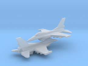 1/350 F-16C Viper (x2) in Clear Ultra Fine Detail Plastic