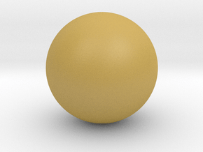 Solid Sphere (6.5cm diameter) in Tan Fine Detail Plastic
