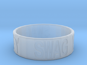 "Swag Money" Ring, 24mm diameter in Clear Ultra Fine Detail Plastic