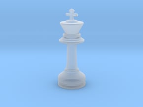 MILOSAURUS Chess MINI Staunton King in Clear Ultra Fine Detail Plastic