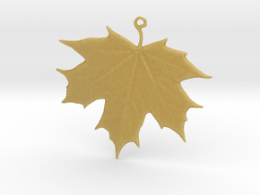 Lucky Maple Leaf in Tan Fine Detail Plastic