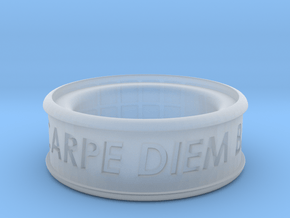 Carpe Diem Ring 5 Inch Diameter in Clear Ultra Fine Detail Plastic