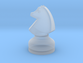 MILOSAURUS Chess MINI Staunton Knight in Clear Ultra Fine Detail Plastic