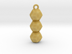 geometric pendant in Tan Fine Detail Plastic