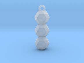 geometric pendant in Clear Ultra Fine Detail Plastic