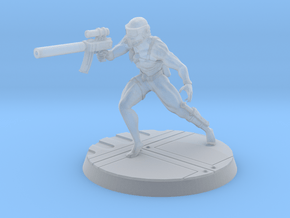Assassin 28mm-32mm scale in Clear Ultra Fine Detail Plastic