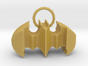 Batman keychain (or necklace ) in Tan Fine Detail Plastic