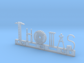 Thomas Nametag in Clear Ultra Fine Detail Plastic