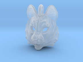 Plastic Husky Small Pendant in Clear Ultra Fine Detail Plastic