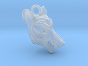 Plastic Thylacine Small Pendant in Clear Ultra Fine Detail Plastic