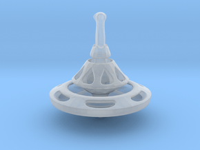 TRANSITION Spinning Top in Clear Ultra Fine Detail Plastic