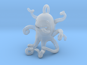 Octopus 63e Pendant in Clear Ultra Fine Detail Plastic