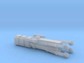 Type 17 Mining Ship in Clear Ultra Fine Detail Plastic