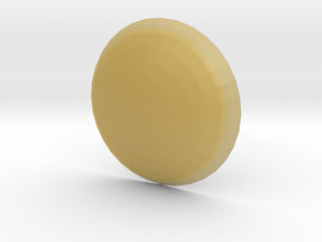 Neopixel Tactile Button - 30mm Smooth in Tan Fine Detail Plastic