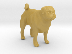 1/22 Pug Standing in Tan Fine Detail Plastic