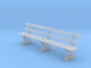 GWR Bench 4mm scale full in Clear Ultra Fine Detail Plastic