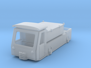 Mining battery locomotive low profile - model H0e in Clear Ultra Fine Detail Plastic