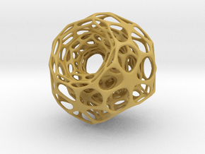 voronoi 2 in Tan Fine Detail Plastic