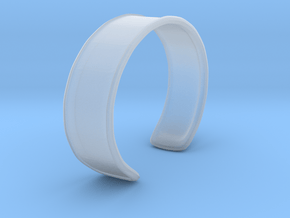 Cuff Bracelet in Clear Ultra Fine Detail Plastic