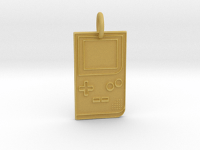 Game Boy 1989 Pendant in Tan Fine Detail Plastic