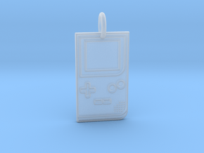 Game Boy 1989 Pendant in Clear Ultra Fine Detail Plastic