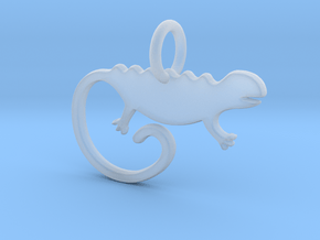 Chameleon Pendant and Keychain in Clear Ultra Fine Detail Plastic