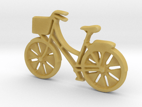 Bicycle No.1 Pendant and Keychain in Tan Fine Detail Plastic