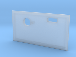 DC-002 Enclosure Back Panel in Clear Ultra Fine Detail Plastic